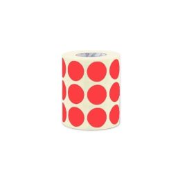 BYPOS Ronde label papier 3 inch core Rood-BYPOS-3595