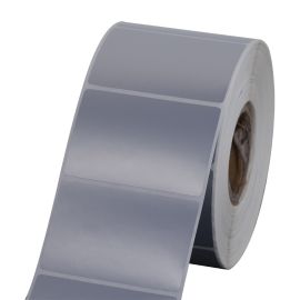 Polyester etiketten Zilver voor ( GK420T, GX420T, ZT220T, B-ev4t, GC420T, TTP-247 )-BYPOS-7002