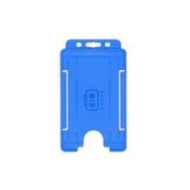 BioBadge Open Faced Houders, Portrait, Pack of 100 / light Blauw-H-BB-OP-BLP