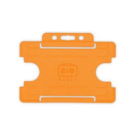 BioBadge Open Faced Houders Landscape, Pack of 100 / Oranje-H-BB-OP-ORL