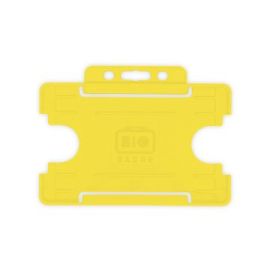 BioBadge Open Faced Houders Landscape, Pack of 100 / Geel-H-BB-OP-YLL