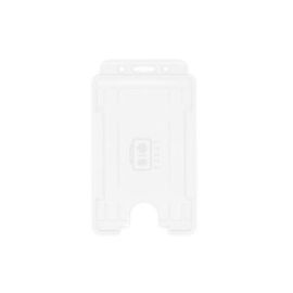 BioBadge Open Faced Houders, Portrait, Pack of 100 / Wit-H-BB-OP-WHP