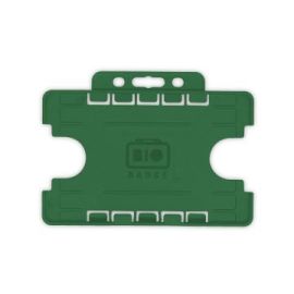BioBadge Dubbel zijdig Houders Landscape, Pack of 100 / Donker Groen-H-BB-OP-DS-DGL