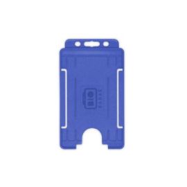 BioBadge Open Faced Houders, Portrait, Pack of 100 / Blauw-H-BB-OP-NBP