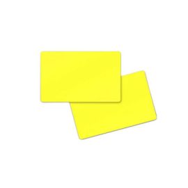 PVC Kaarten dubbelzijdig Geel matt 86 x 54 x 0.76 mm (500 Stuks)-403030M