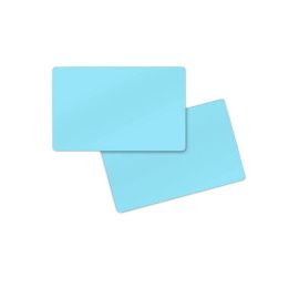 PVC Kaarten dubbelzijdig light Blauw 86 x 54 x 0.76 mm (500 Stuks)-403027