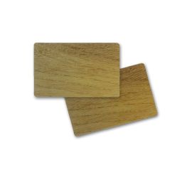 PVC Kaarten, Hout look on dubbelzijdig 86 x 54 x 0.76 mm (500 Stuks)-PVC-HOLZOPTIK