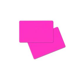 PVC Kaarten dubbelzijdig Roos neon 86 x 54 x 0.76 mm (500 Stuks)-403033