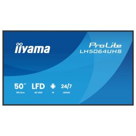 iiyama ProLite LH5064UHS-B1AG, 24/7, 4K, USB, USB-C, RS232, Ethernet, Wi-Fi, Android, RS232-LH5064UHS-B1AG