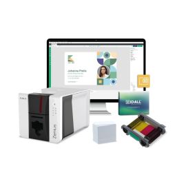 Evolis Zenius 2 GO PACK, single sided, 12 dots/mm (300 dpi), USB-ZN2-GP-E