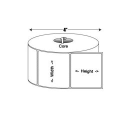 Zebra Labels C25 ( 76x25 ) 2580 Per Rol -> Per 12 Rollen indoos *800263-105*-BYPOS-1325-10