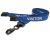 15mm Blue Visitor Lanyards with Breakaway and Plastic J Clip - Pack of 100