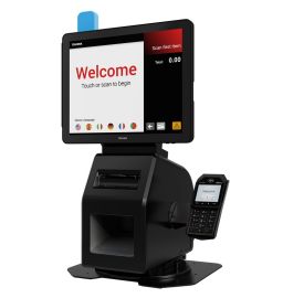 Toshiba Pro-X Hybrid Kiosk, 15" (4:3 ratio), Projected Capacitive, SSD, Pos Printer, Scanner