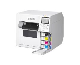 Epson ColorWorks D3800e, USB, Ethernet, dye ink, white