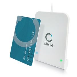 Ab circle CIR315A, Contactless Reader, SAM-Slot, USB, White