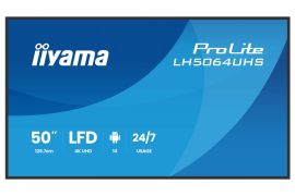 iiyama ProLite LH5064UHS-B1AG, 24/7, 4K, USB, USB-C, RS232, Ethernet, Wi-Fi, Android, RS232