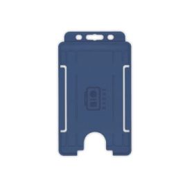 BioBadge Open Faced Houders, Portrait, Pack of 100 / Donker Blauw