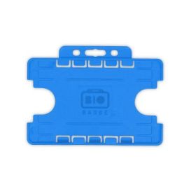 BioBadge Dubbel zijdig Houders Landscape, Pack of 100 / light Blauw