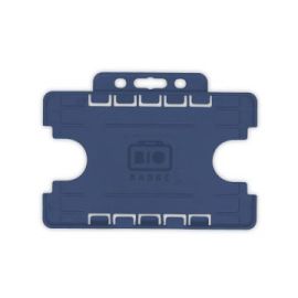 BioBadge Dubbel zijdig Houders Landscape, Pack of 100 / Donker Blauw