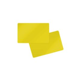 PVC Kaarten dubbelzijdig Geel 86 x 50 x 0.5 mm (500 Stuks)