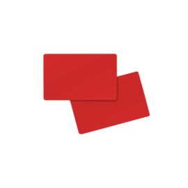 PVC Kaarten Rood matt on dubbelzijdig 86 x 54 x 0.76 mm (500 Stuks)