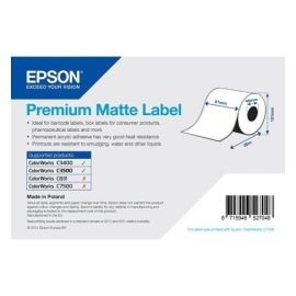 Epson labelrol, normaal papier, inkjet mat gecoat, 76x110mm-TMC34EM-76x110