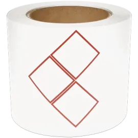 Duralabel GHS labels with 3 red diamonds (100 x 150 mm)-K04060M-3I