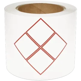 Duralabel GHS labels with 4 red diamonds (100 x 150 mm)-K04060M-4I